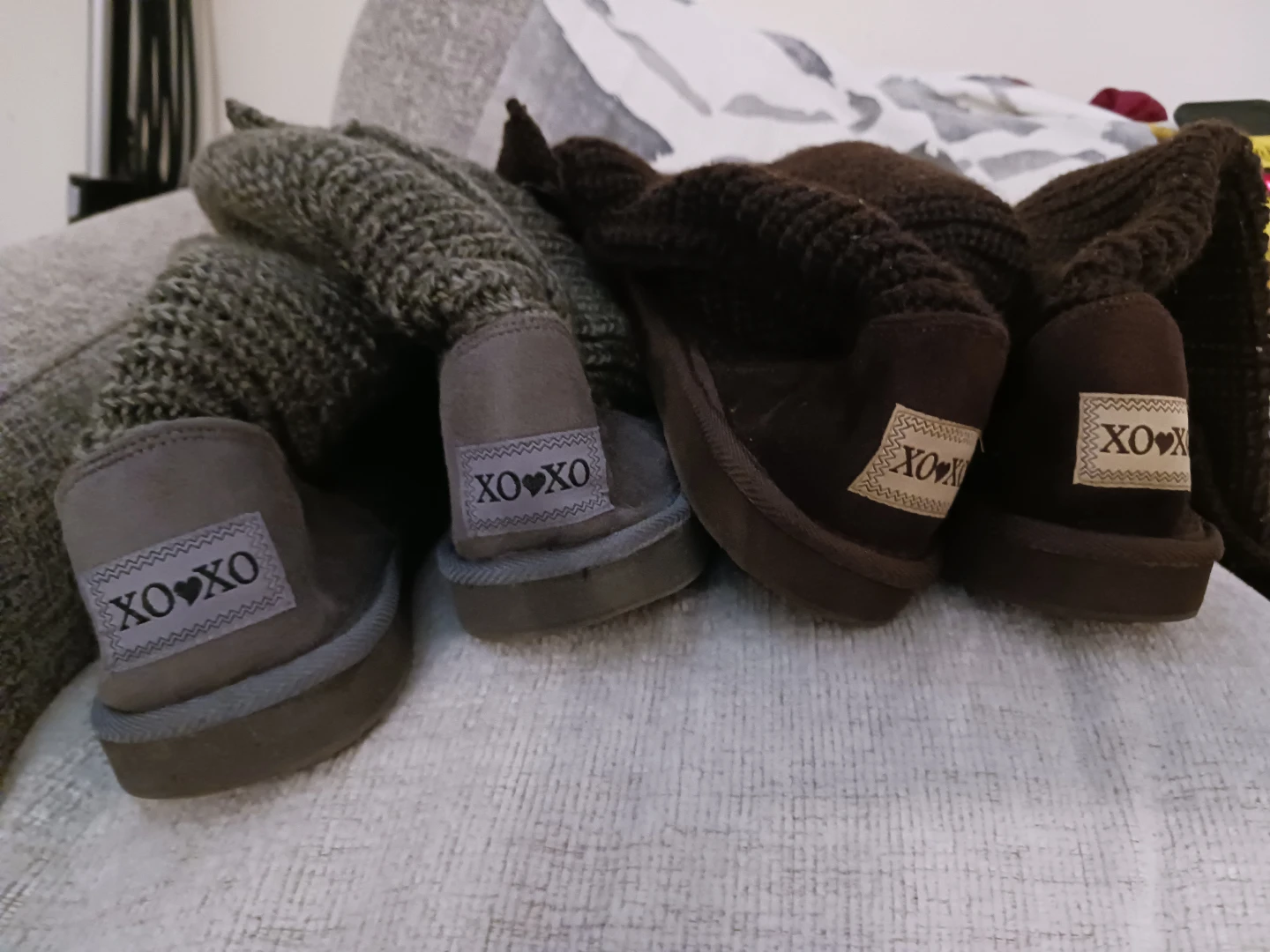 XO XO Knit Button Boots