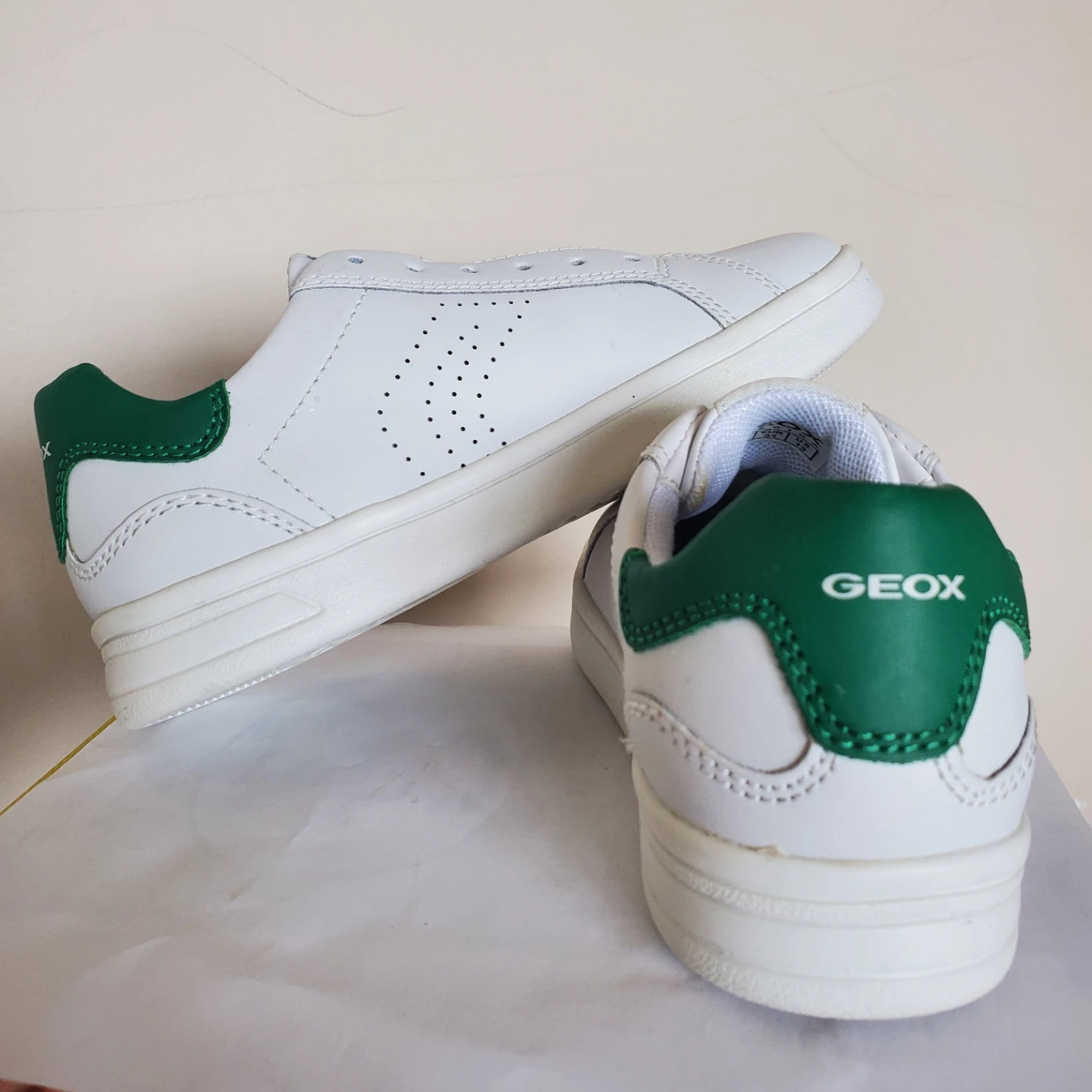 Geox Washiba Leather Sneakers, Kids, EUR 31 (US 13)