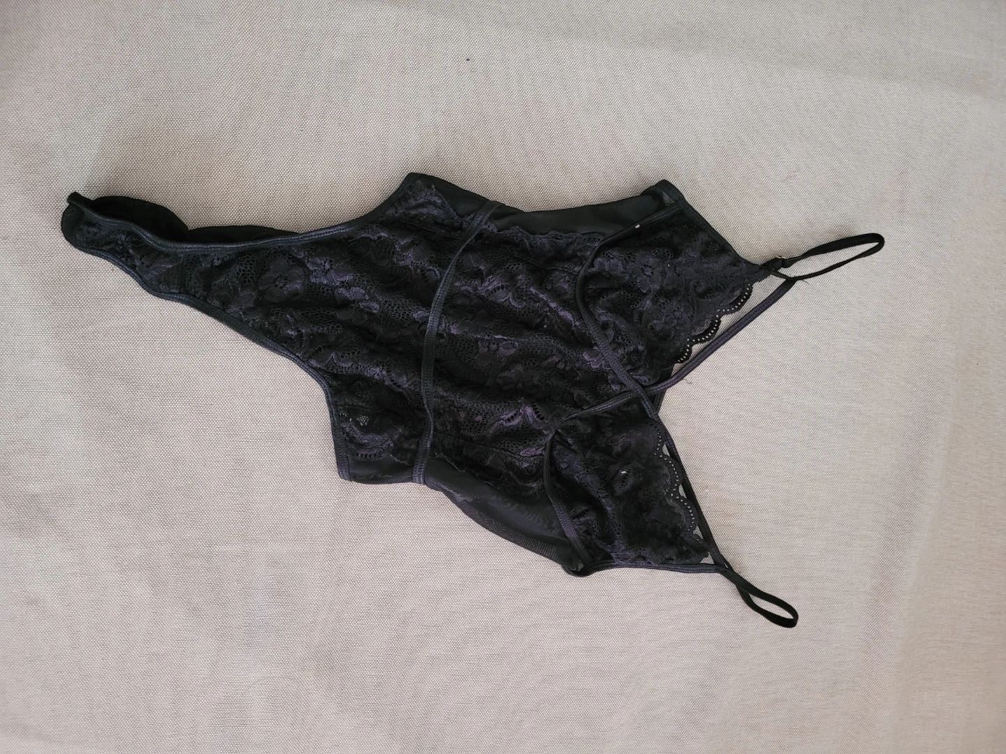 Black Lace Thong