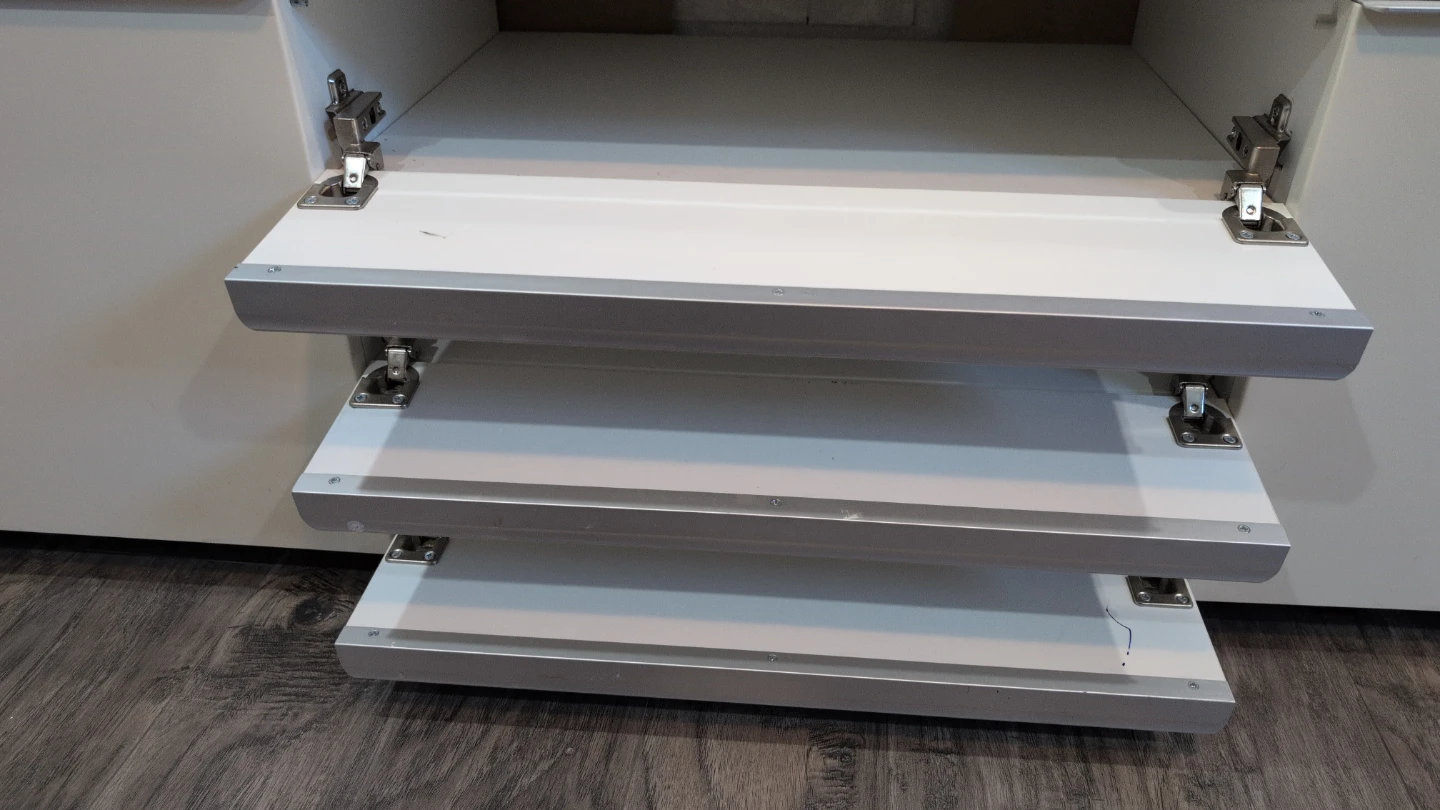 White Media Console with Drawers - photo 5