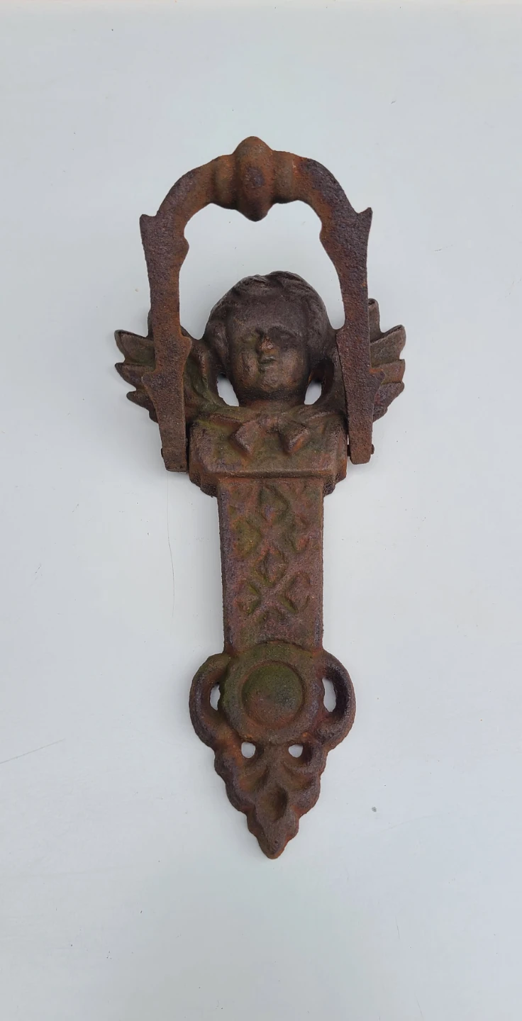 Antique Cherub Door Knocker - Rustic Charm! - photo 2