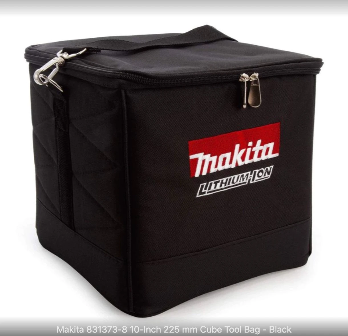 Makita 831373-8 Black Cube Tool Bag 10" w/ Shoulder Straps