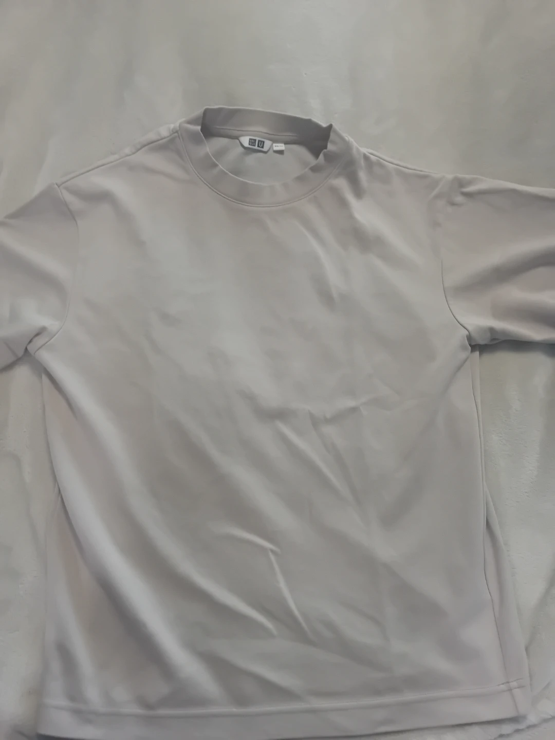 Beige OVERSIZED Style Uniqlo U Crew Neck T-Shirt