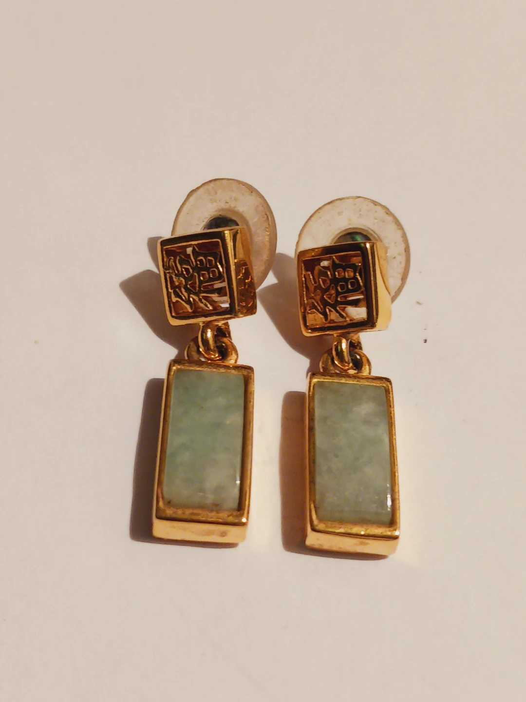 Beautiful Jade drop earrings - photo 2