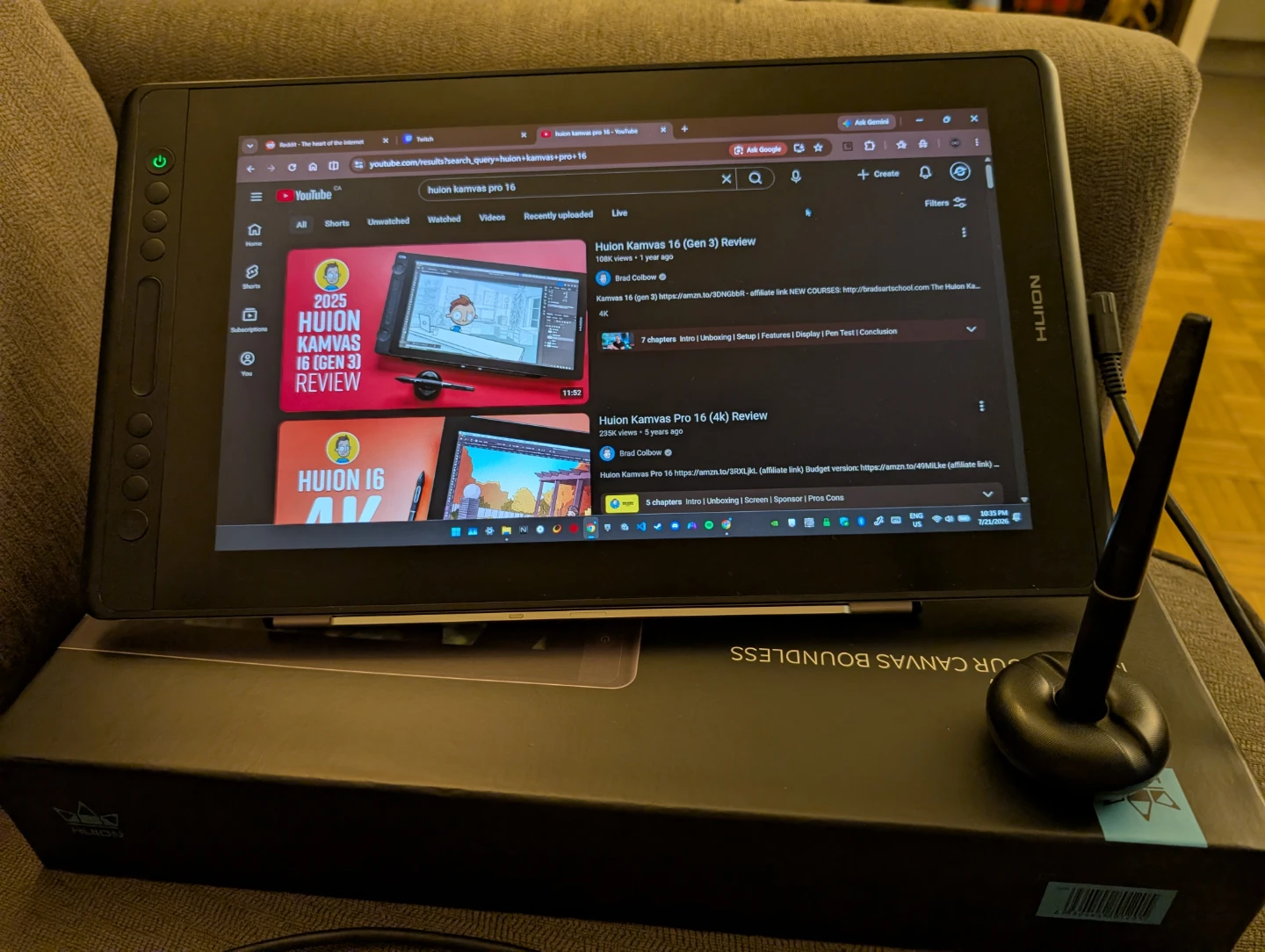 HUION KAMVAS Pro 16 Creative Pen Display