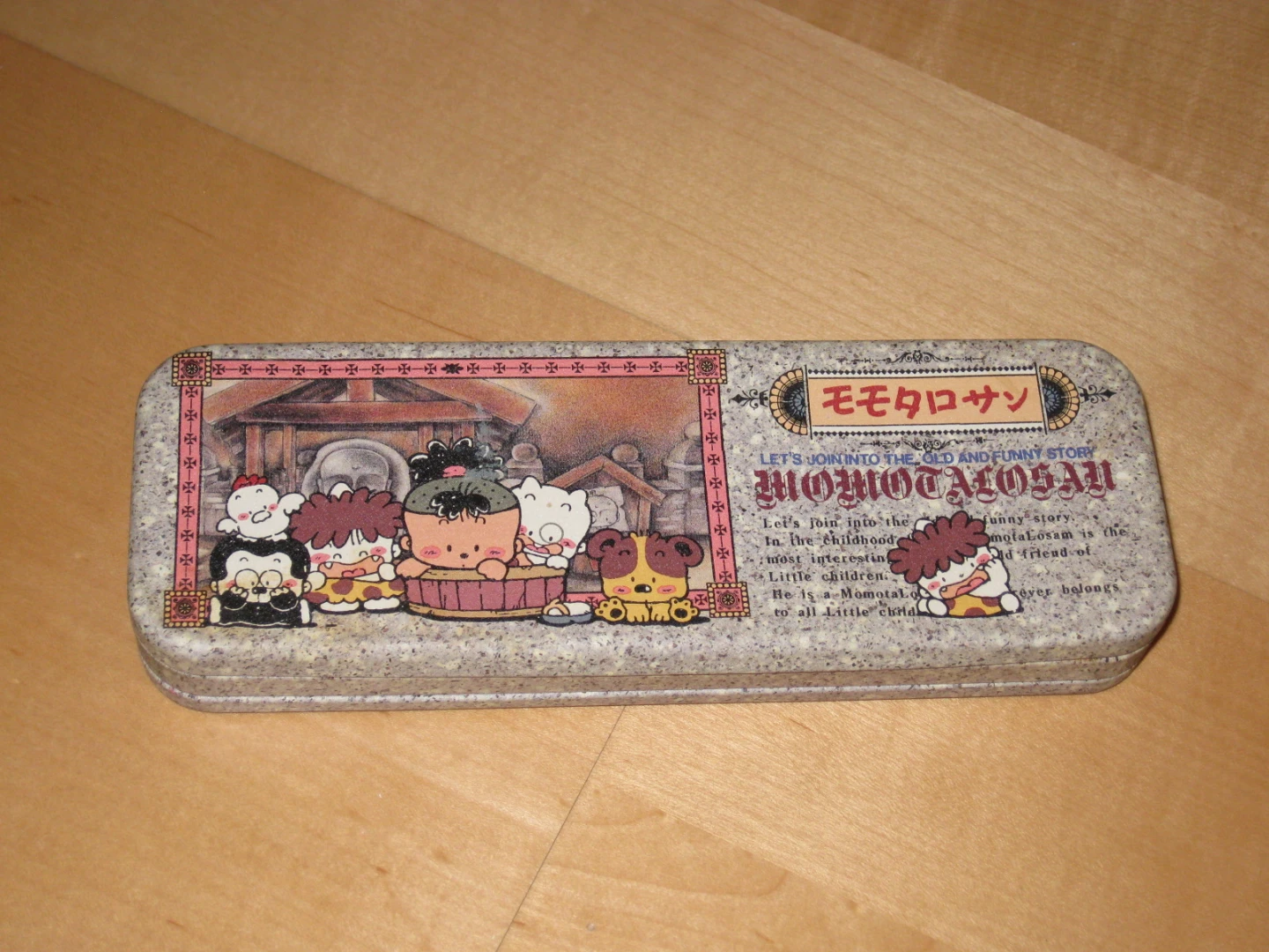 Japanese Anime Momotalosan Stationery Pencil Box Case 2 Sided