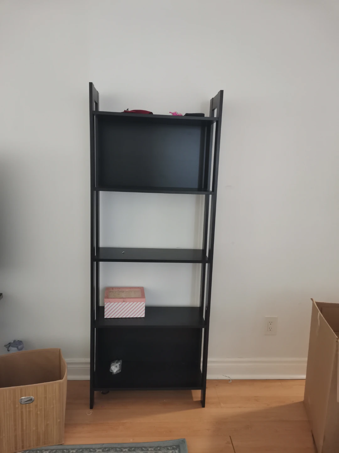 Black 5-Tier Ladder Bookshelf - photo 2