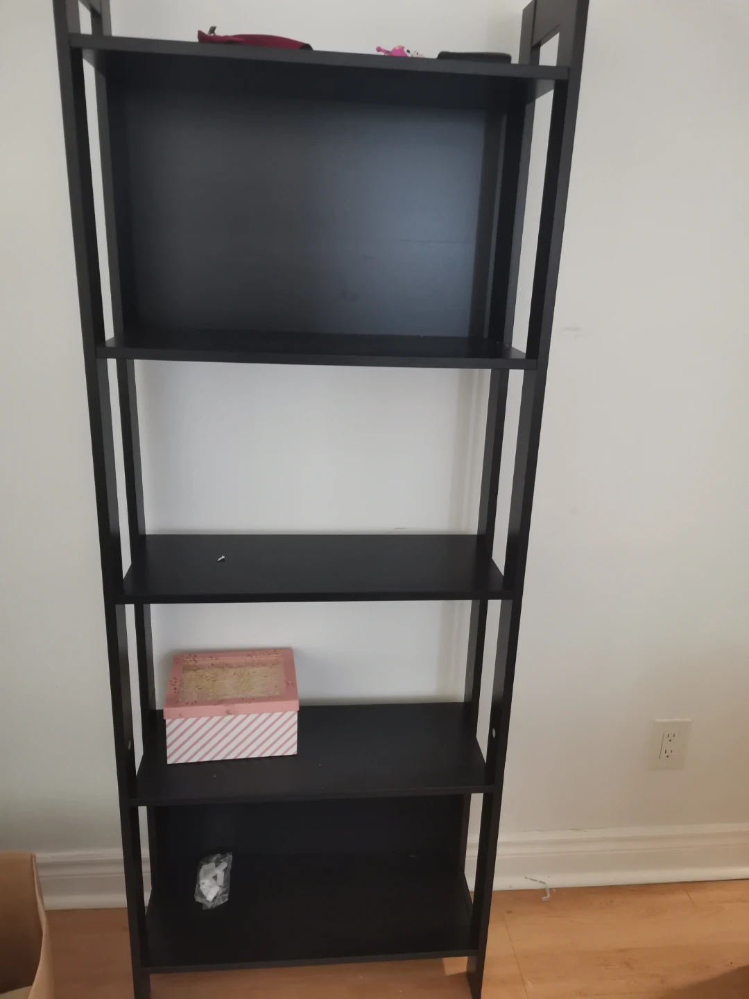 Black 5-Tier Ladder Bookshelf - photo 3