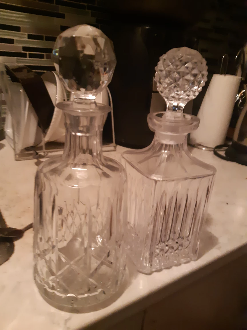 two Decanters with Stoppers