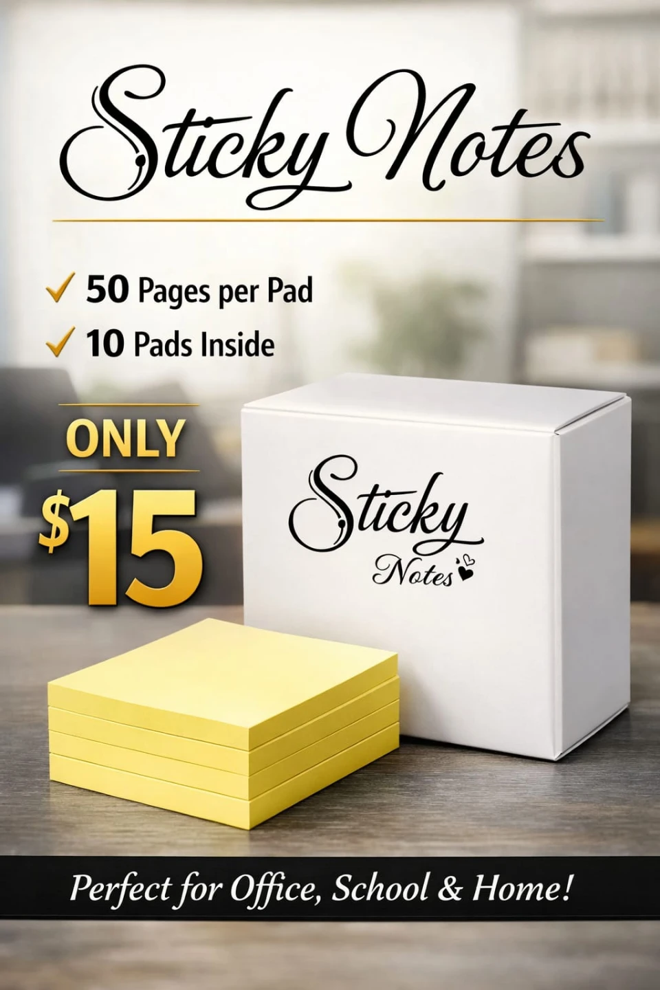 Sticky Notes - 10 Pads