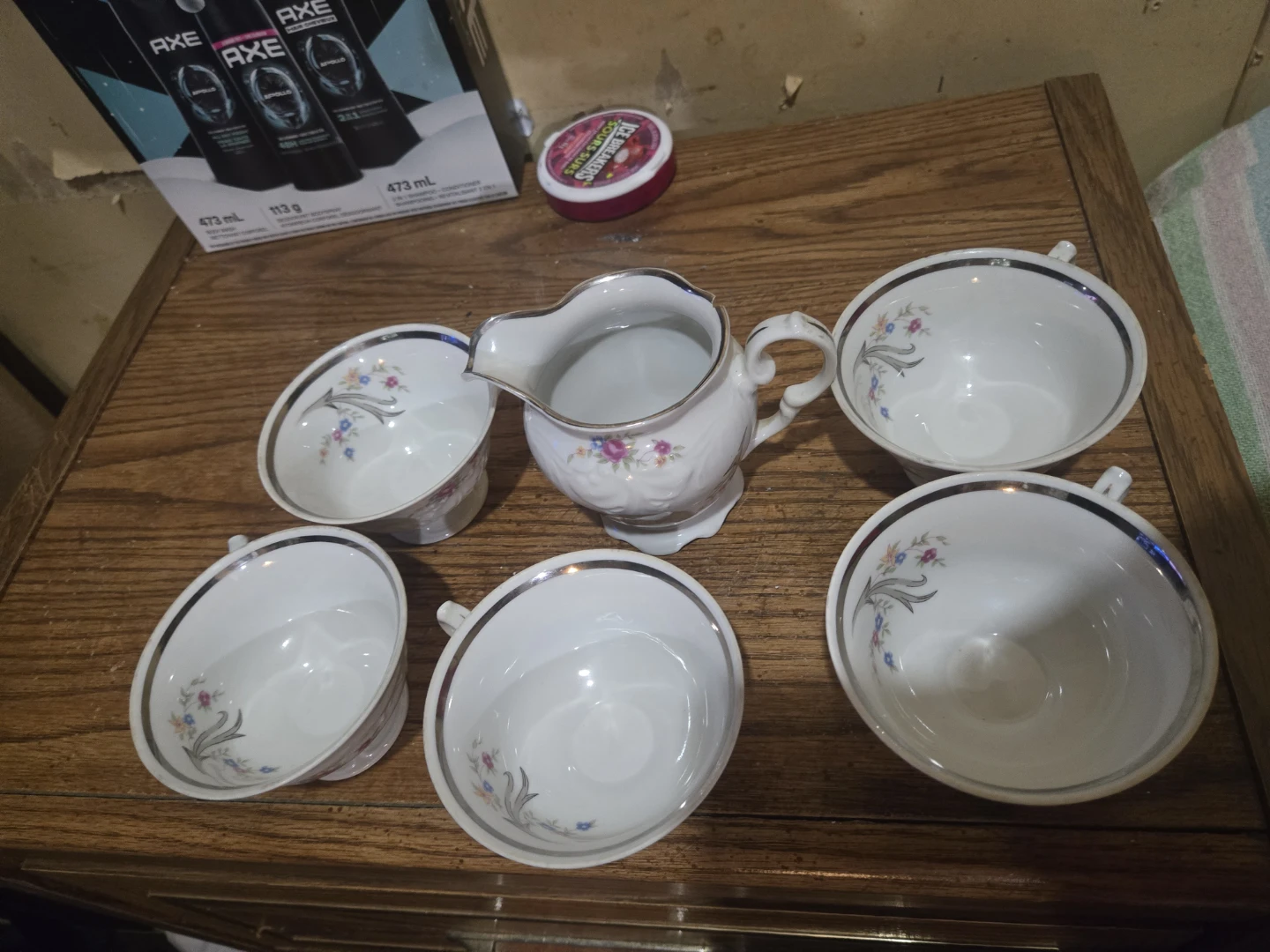 Vintage Teacup and Creamer Set