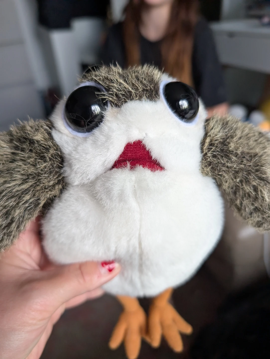 Star Wars Porg Plush Toy window cling