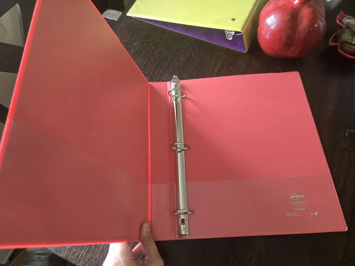 3-Ring 1.5 inch Binder w/ Internal Pockets