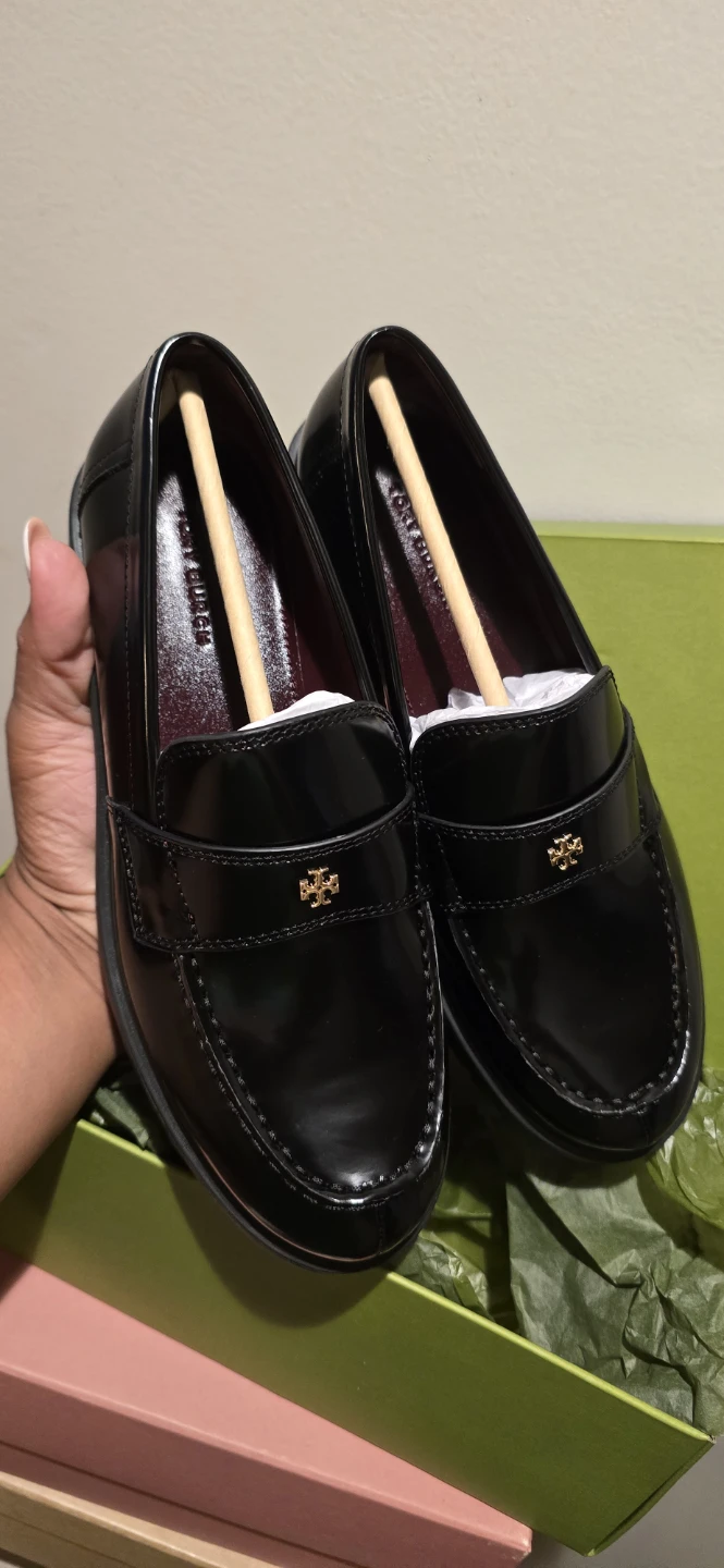 Tory Burch Classic Lug Loafer Box Leather Black US 7 - photo 2