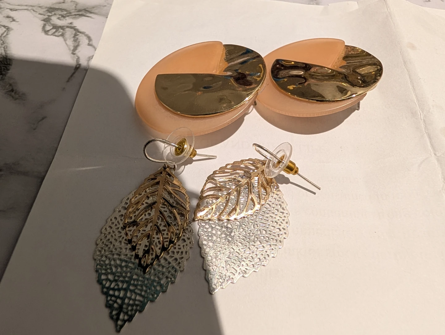 Two pairs of fashion earrings - photo 2
