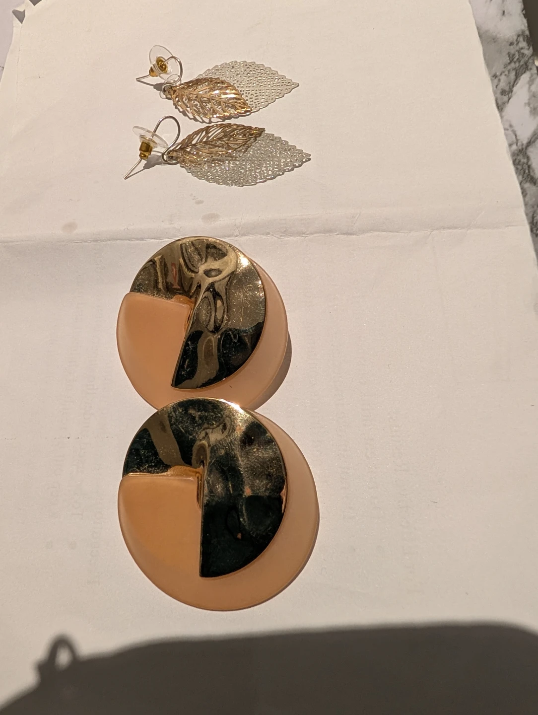 Two pairs of fashion earrings - photo 3