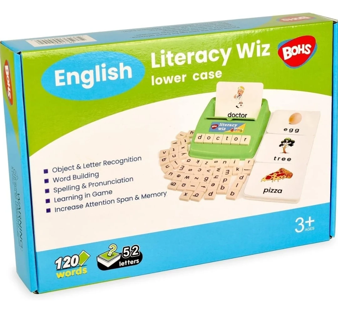 BOHS Literacy Wiz English Lower Case Word Building Toy