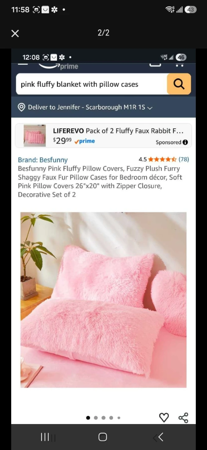 Double .Pink fluffy comforter - photo 2