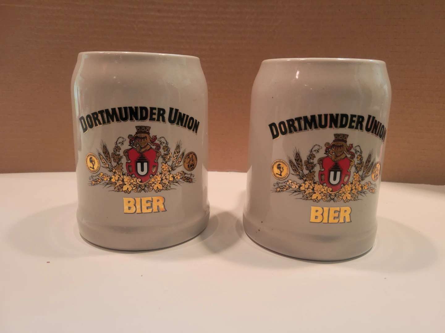 Set of 2 Dortmund Union Bier Mugs