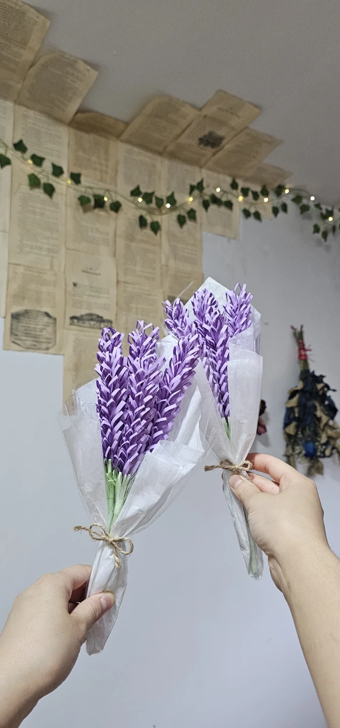 Paper Lavender Bouquets