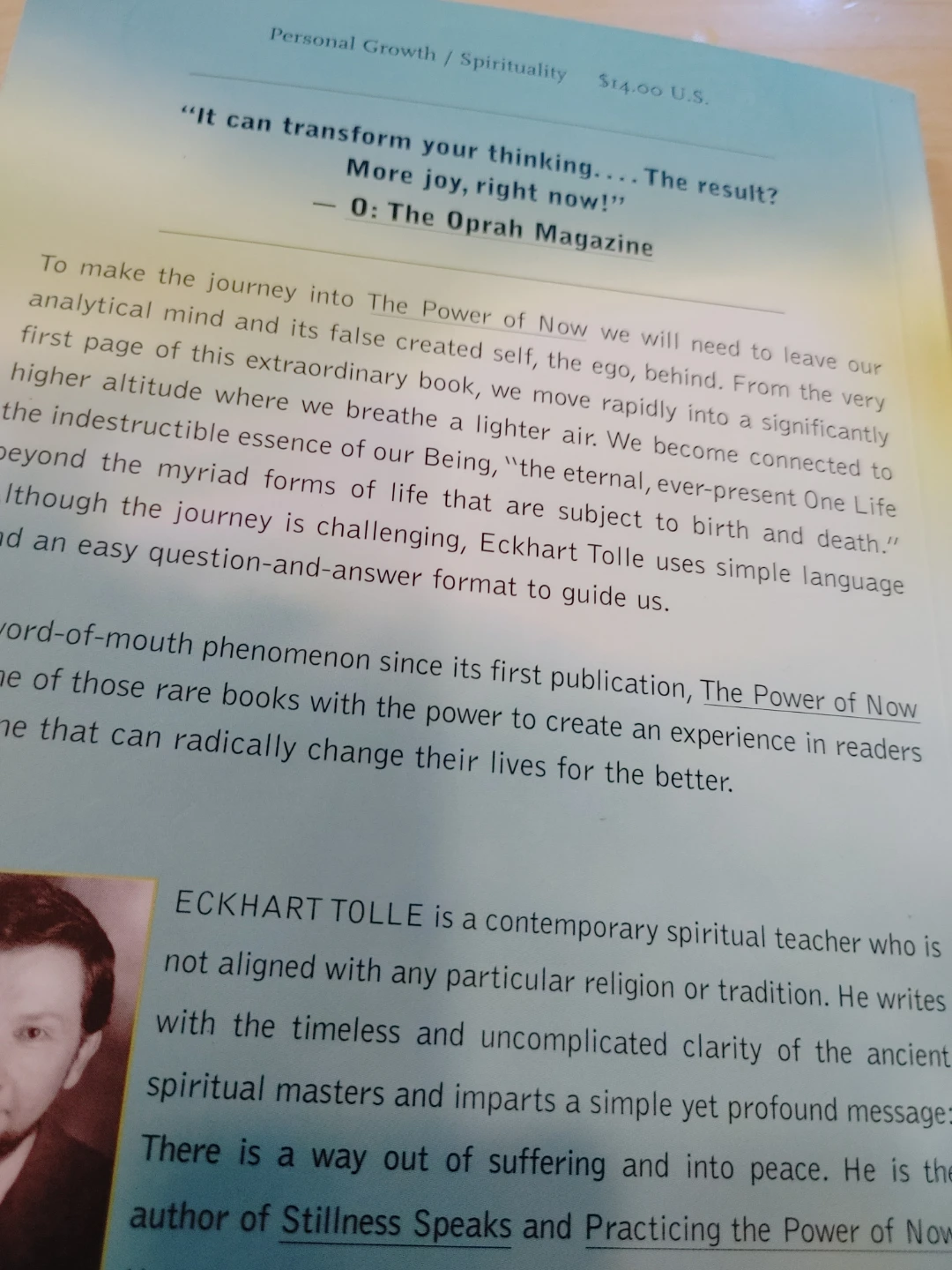 The Power of Now: by Eckhart Tolle - photo 2