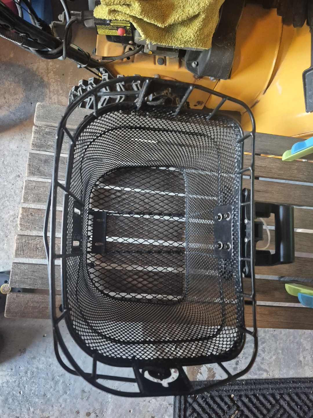 Black Wire Bicycle Basket
