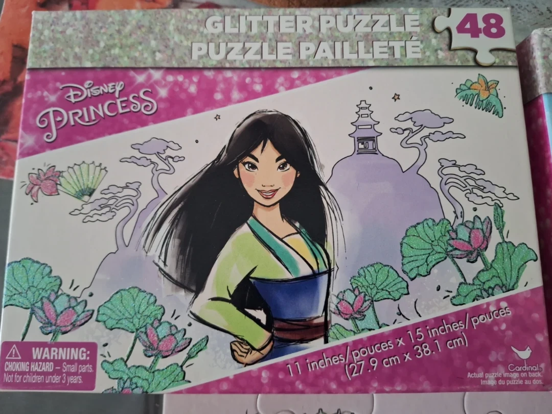 Disney Princess Mulan Glitter Puzzle - 48 Pieces