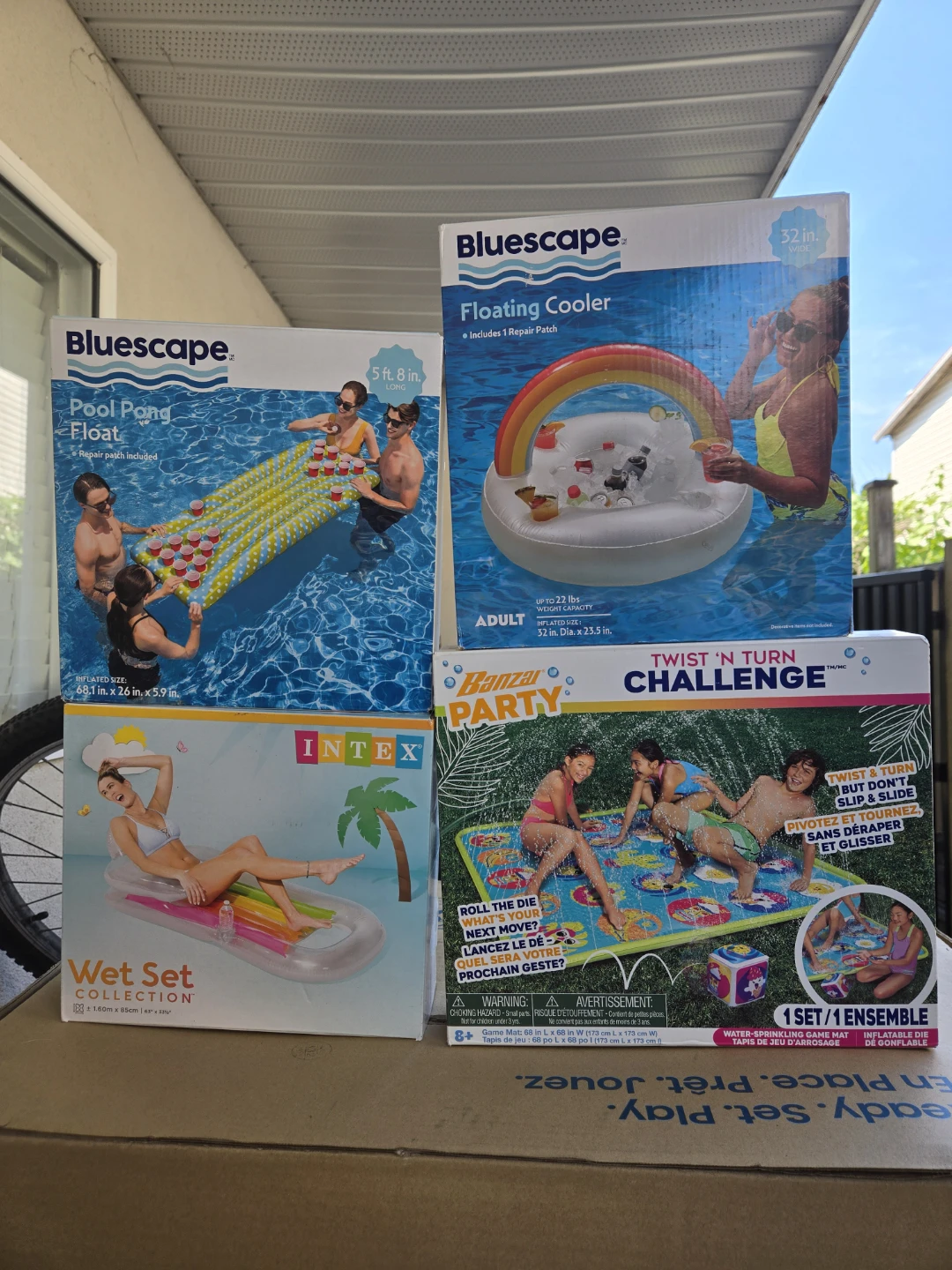 Brand new pool inflatable cooler ping pong floaty