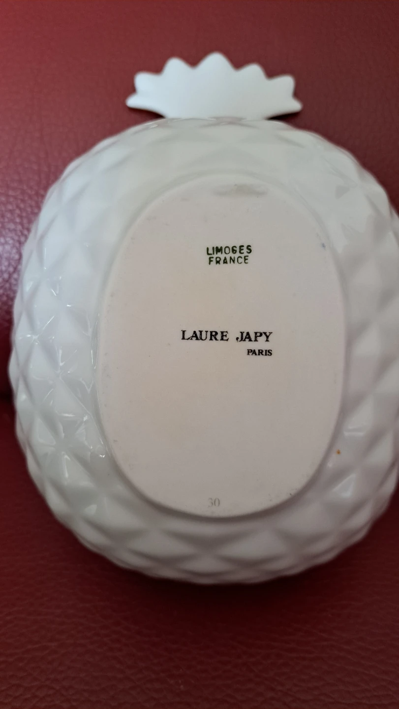 Laure Japy Limoges France Pineapple Bowl - photo 3