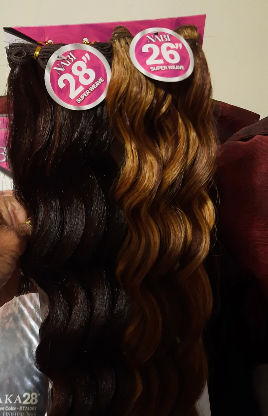 NWT Nabi Super Weave Synthetic Hair Extensions BROWN BLOND - photo 2