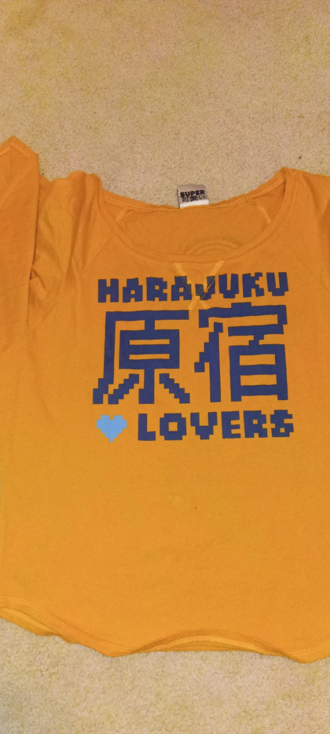 Gwen Stefani Harajuku Lovers Graphic T-Shirt - Orange, Small - photo 3