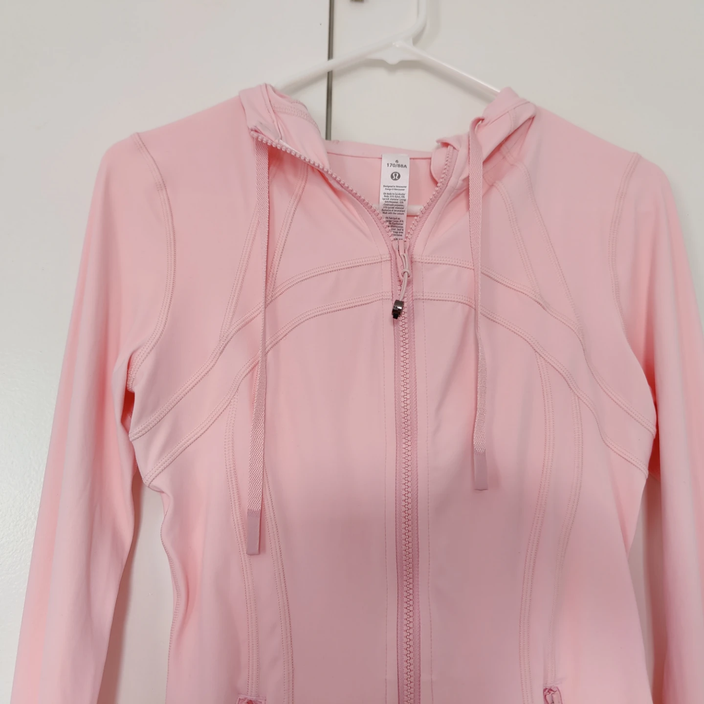 Size 6 Lululemon Pink Hooded Jacket