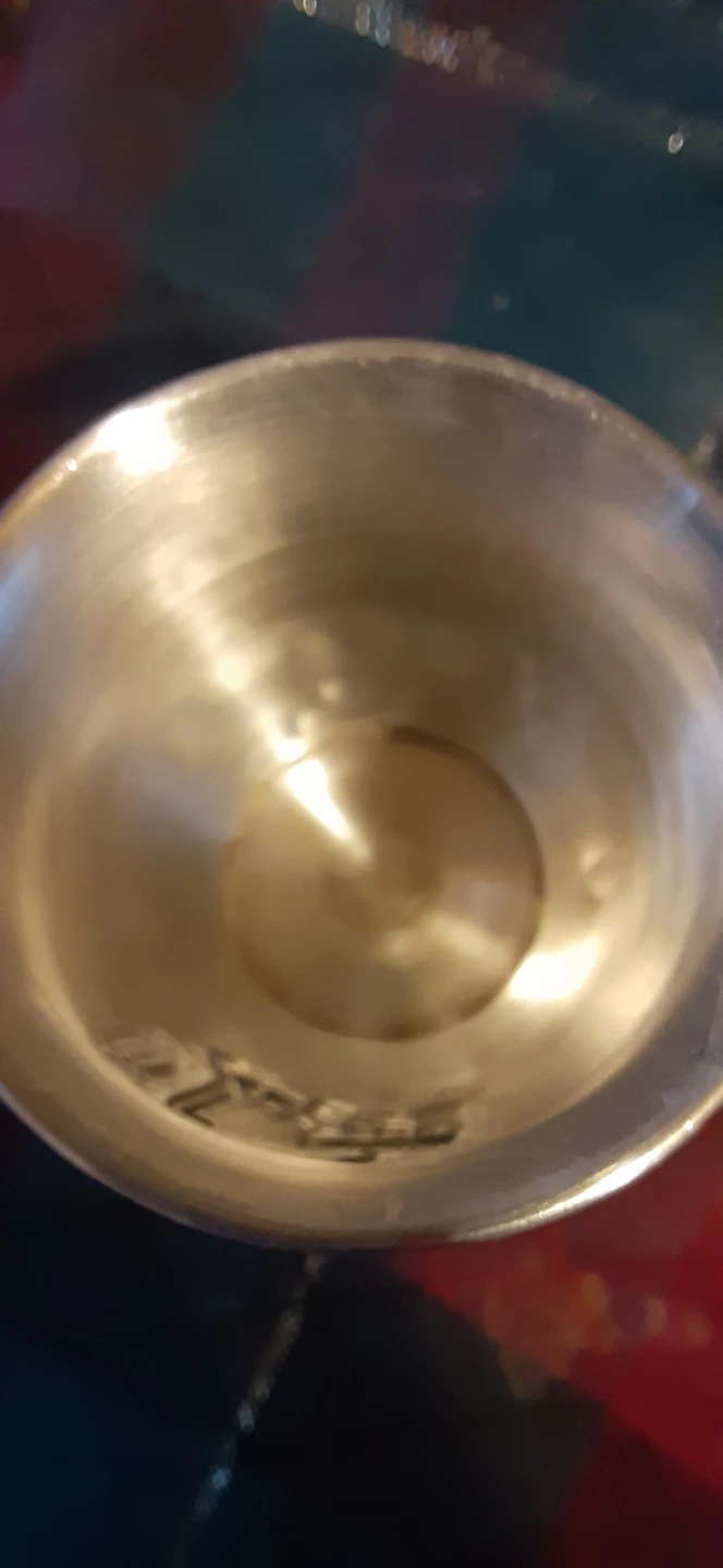 Vintage Child's Silver Cup with Embossed Scene - photo 3