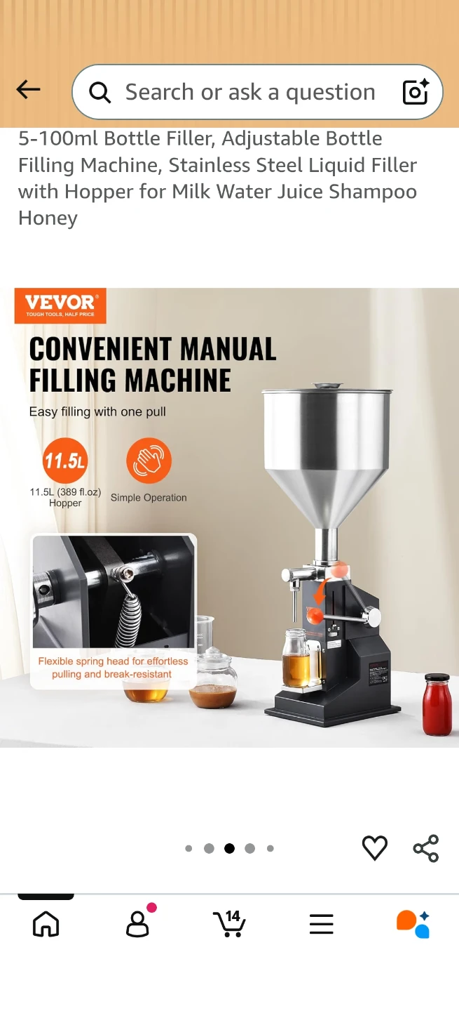 Manual Paste Liquid Filling Machine 5-100ml - photo 4
