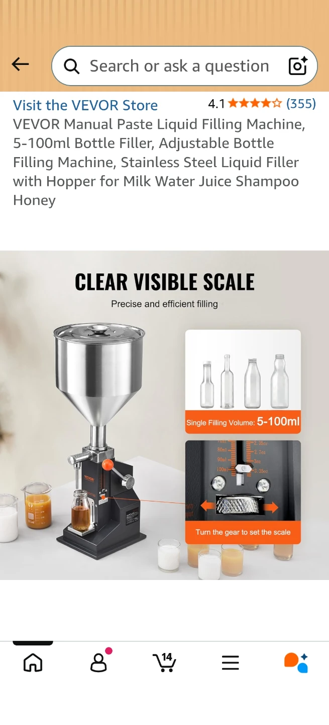 Manual Paste Liquid Filling Machine 5-100ml - photo 5