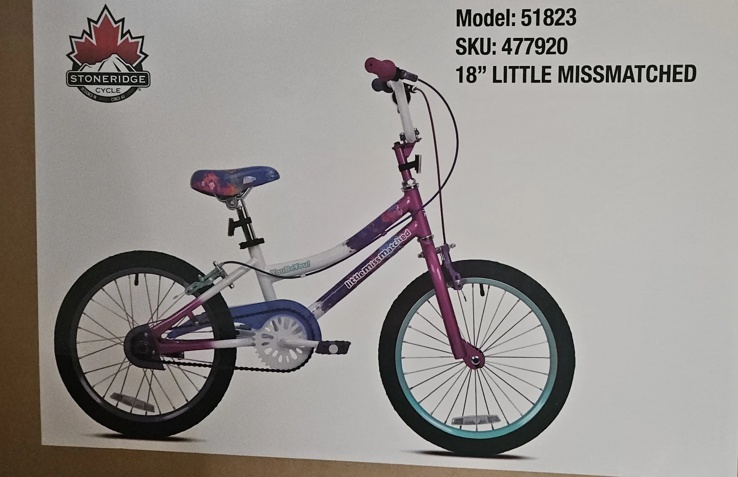 Stoneridge Cycle 18" Little Missmatched Bicycle