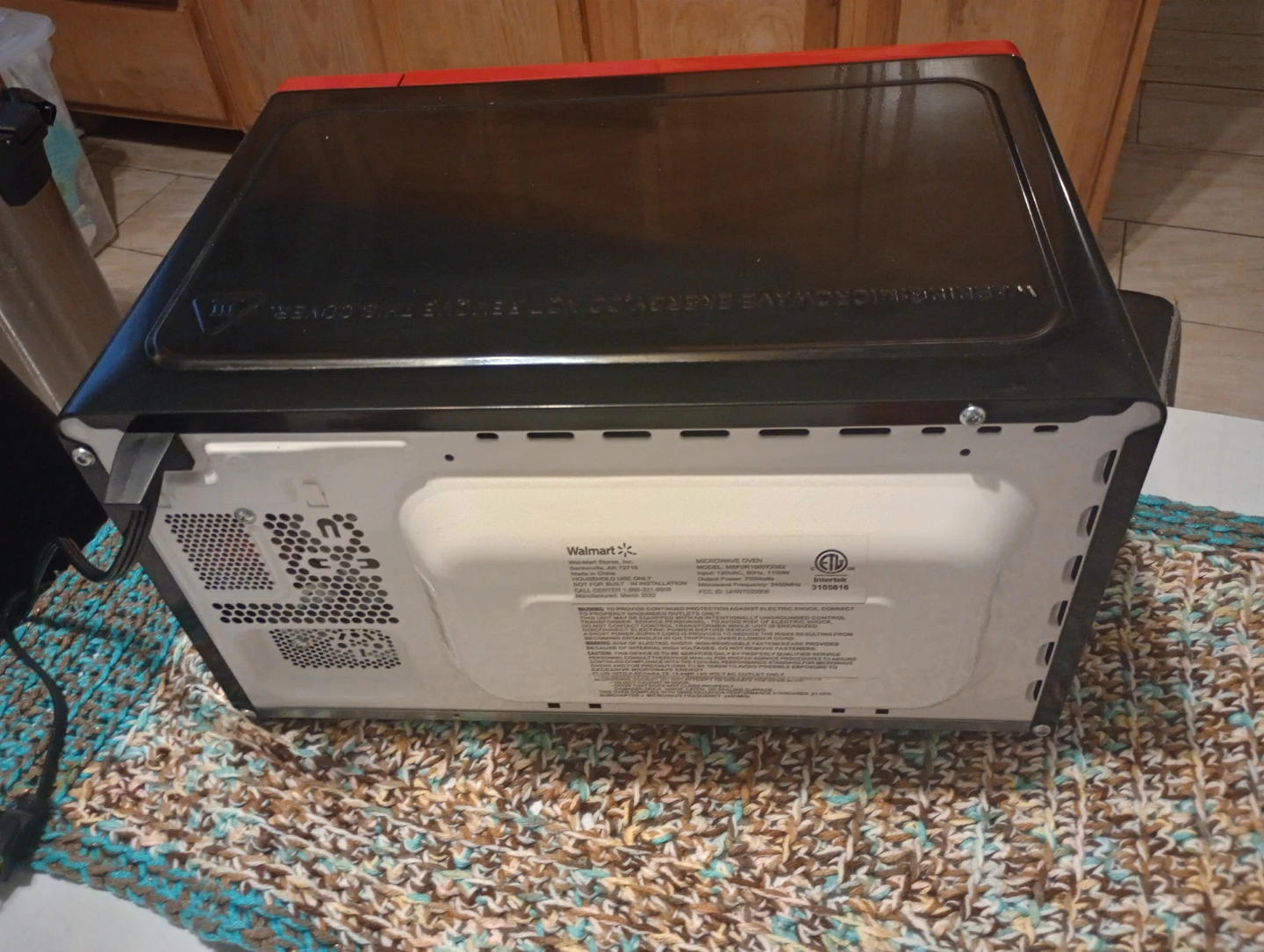 Mainstays Microwave Oven Red - photo 2