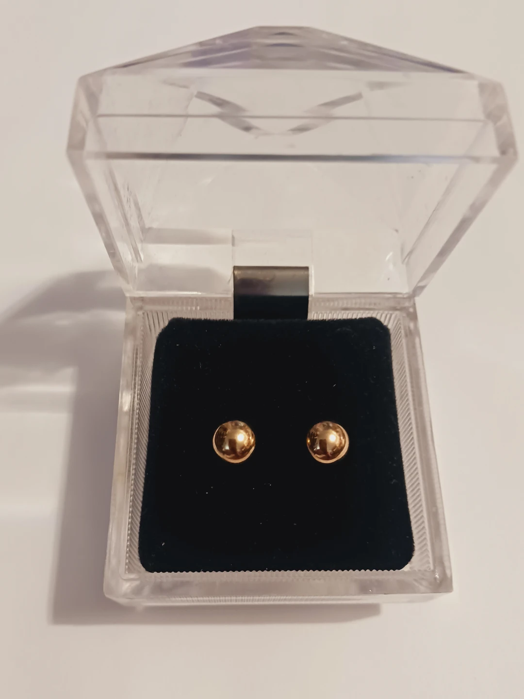 14K Gold Ball Stud Earrings