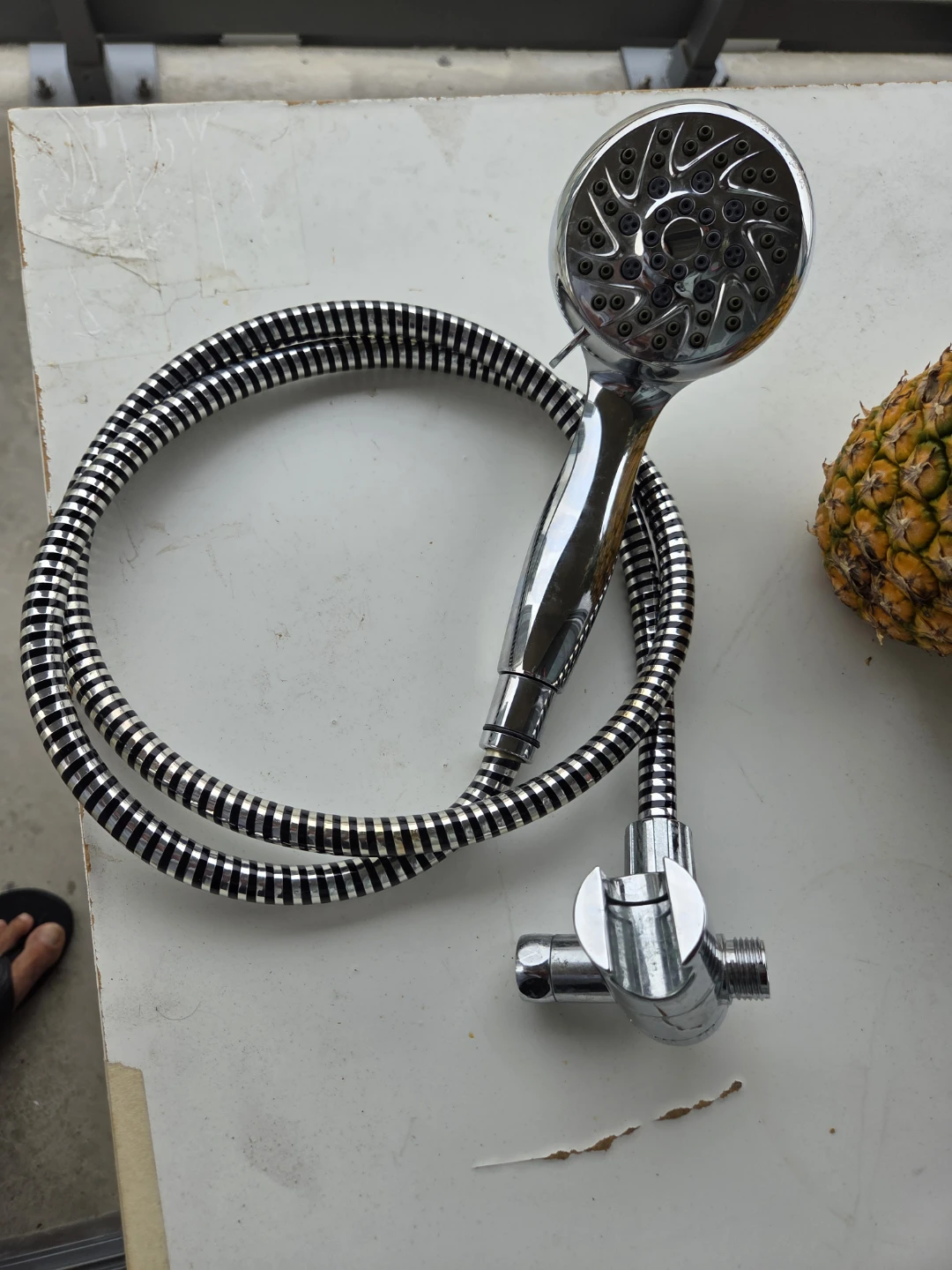Chrome Handheld Shower Head with Hose