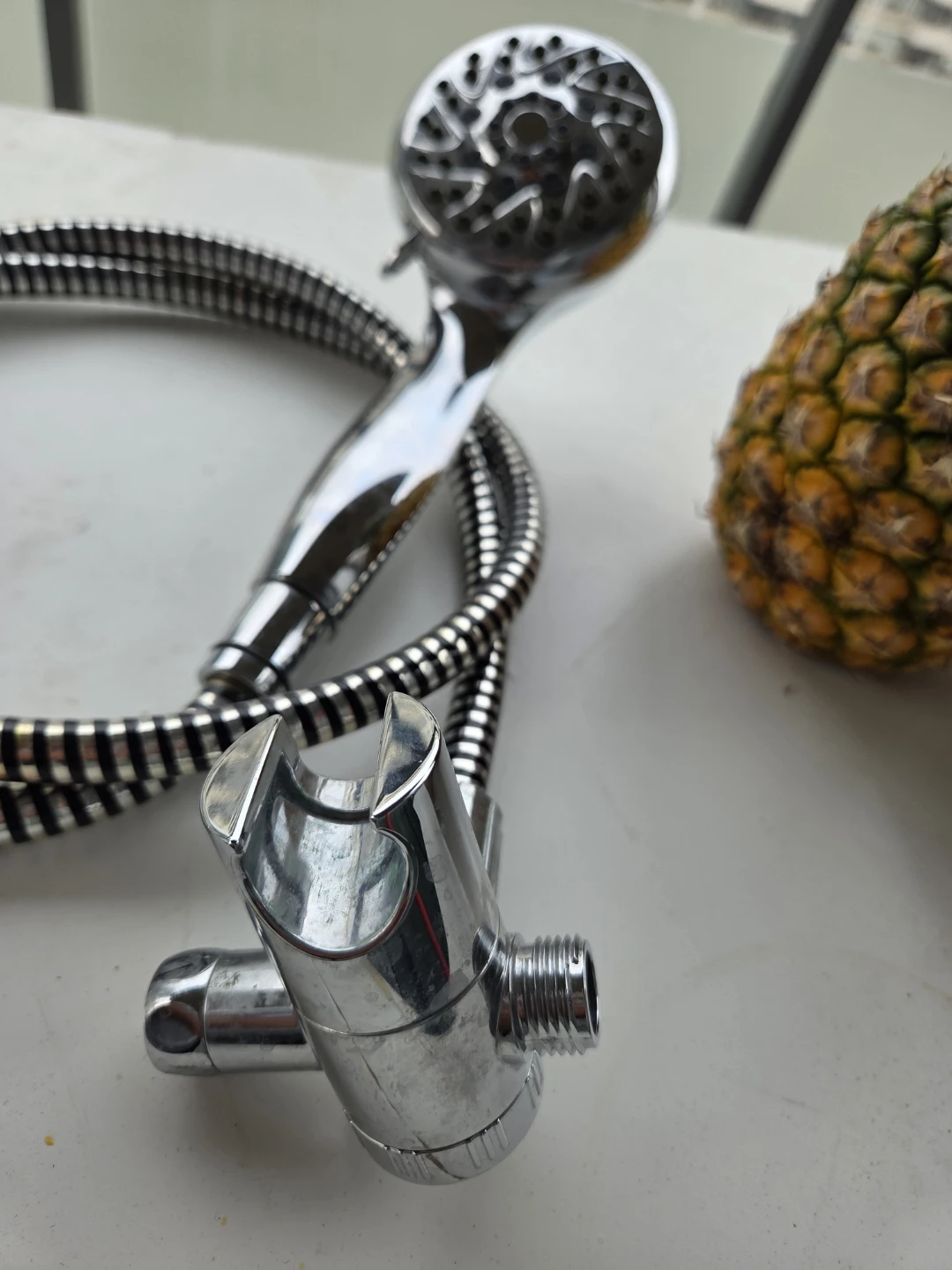 Chrome Handheld Shower Head with Hose - photo 5