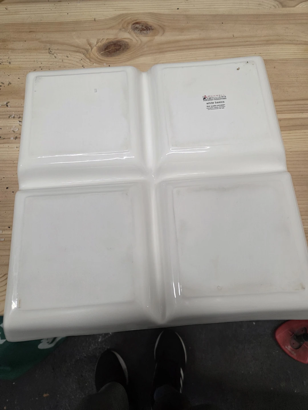 White Divided Serving Platter - photo 5