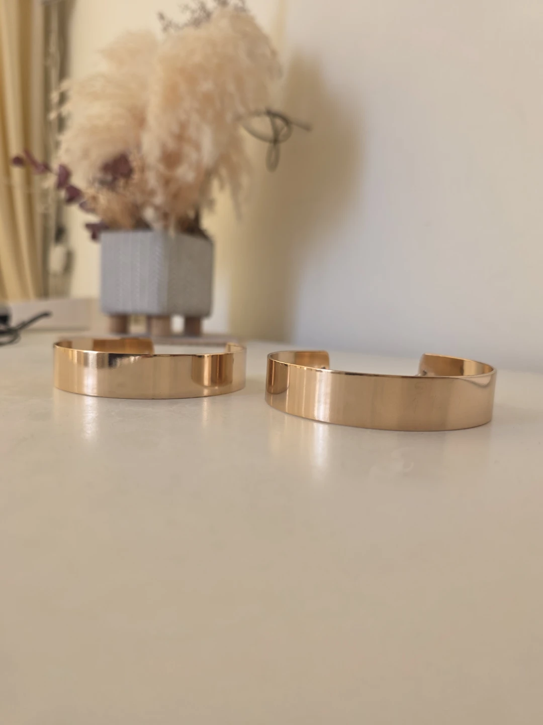 Aldo gold cuff anklets pair