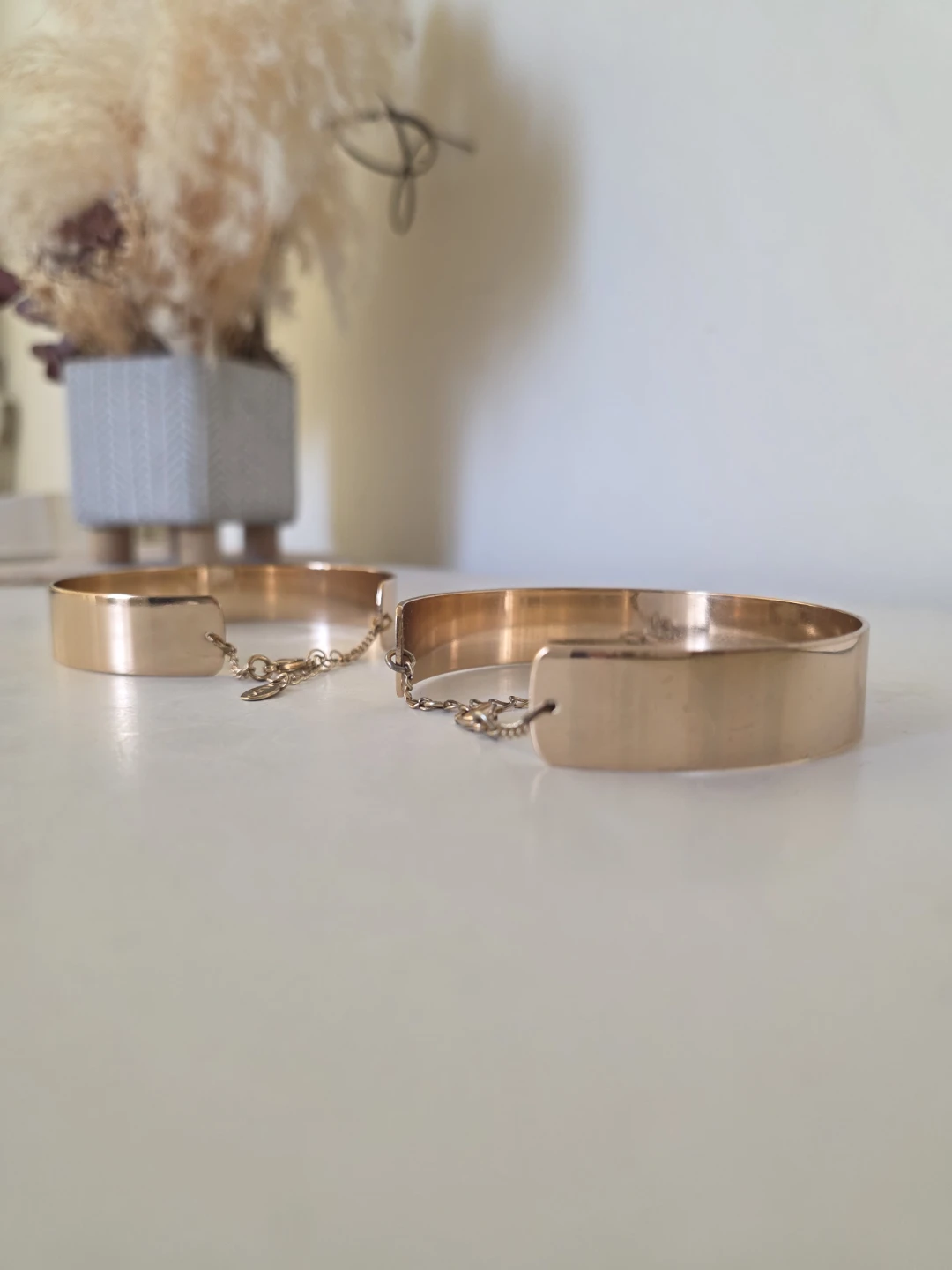 Aldo gold cuff anklets pair - photo 4