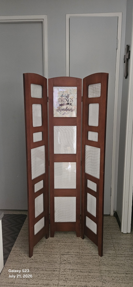 3-Panel Decorative Screen - photo 2