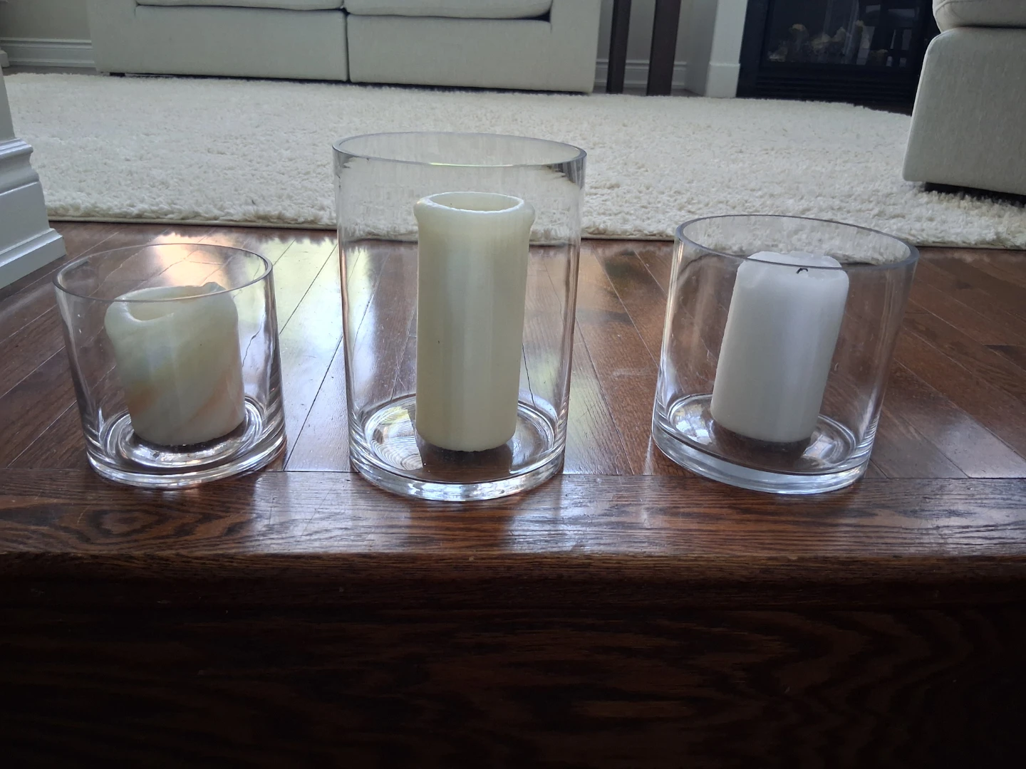 Set of 3 Glass Candle Holders - photo 2