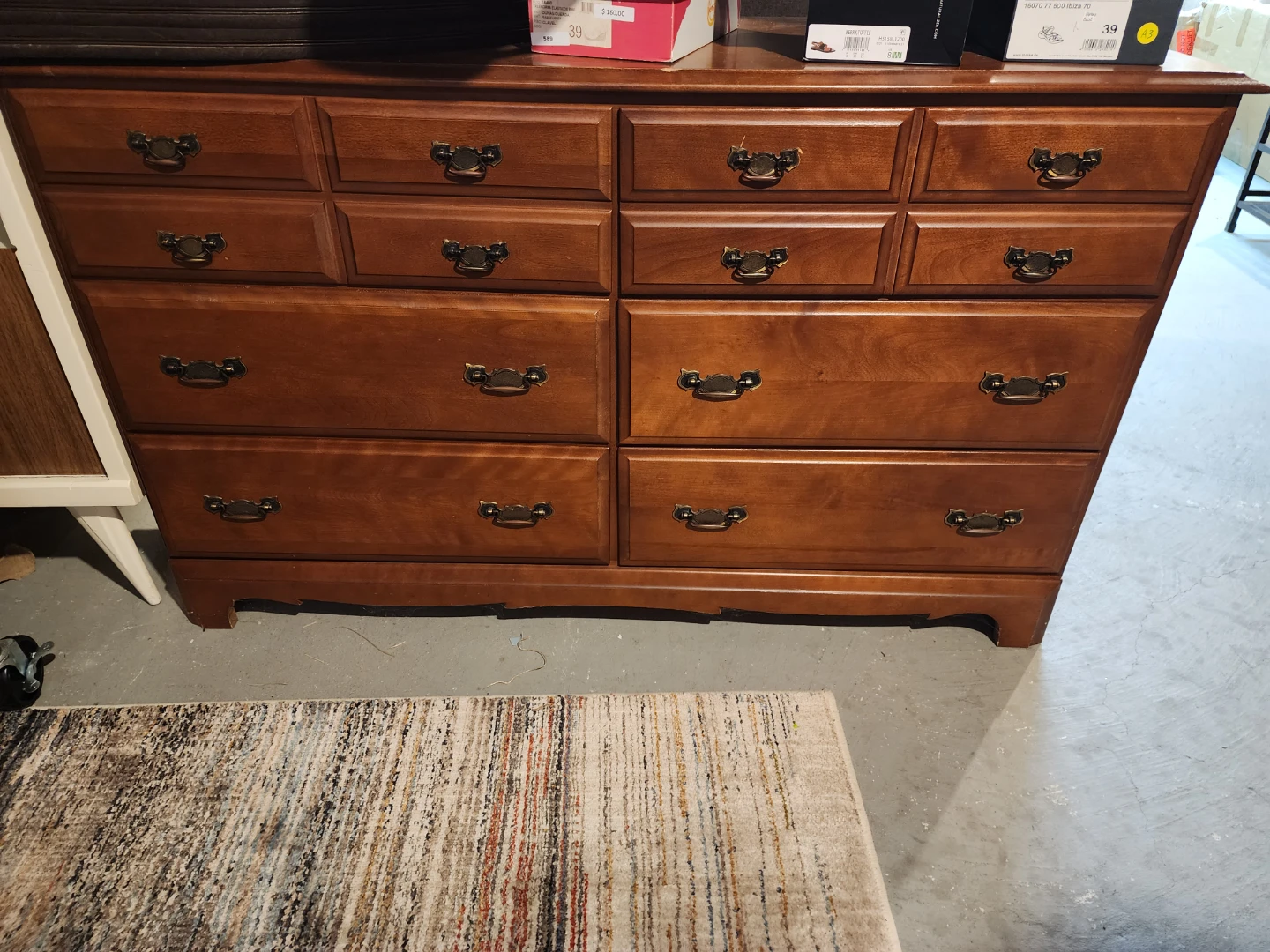 Wooden Dresser with 6 Drawers