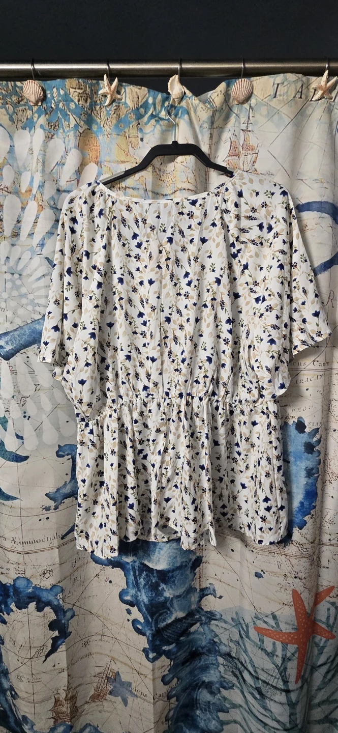 Bloom Chic Women's Floral Print Peplum Blouse - photo 3
