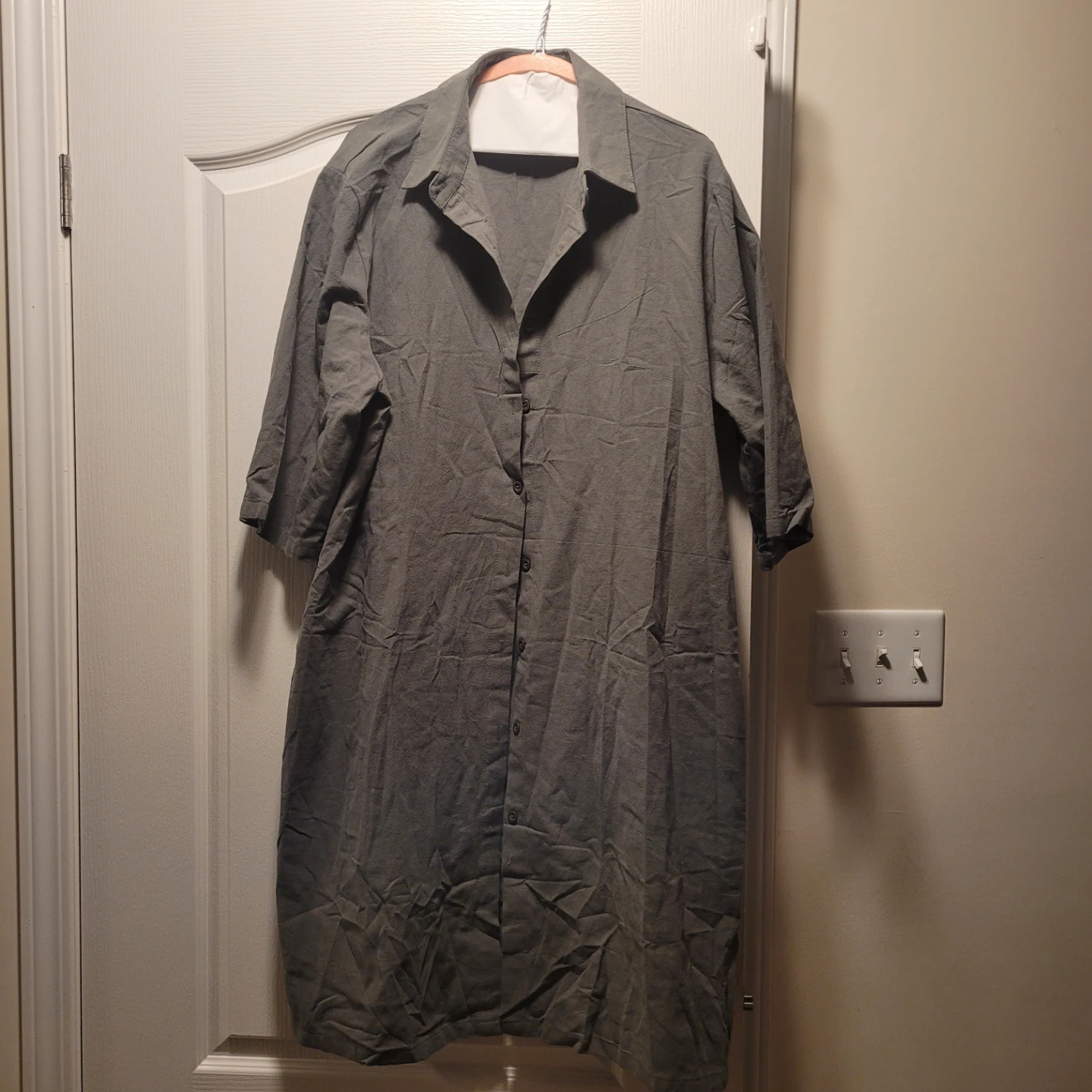 Grey Button-Up Shirt