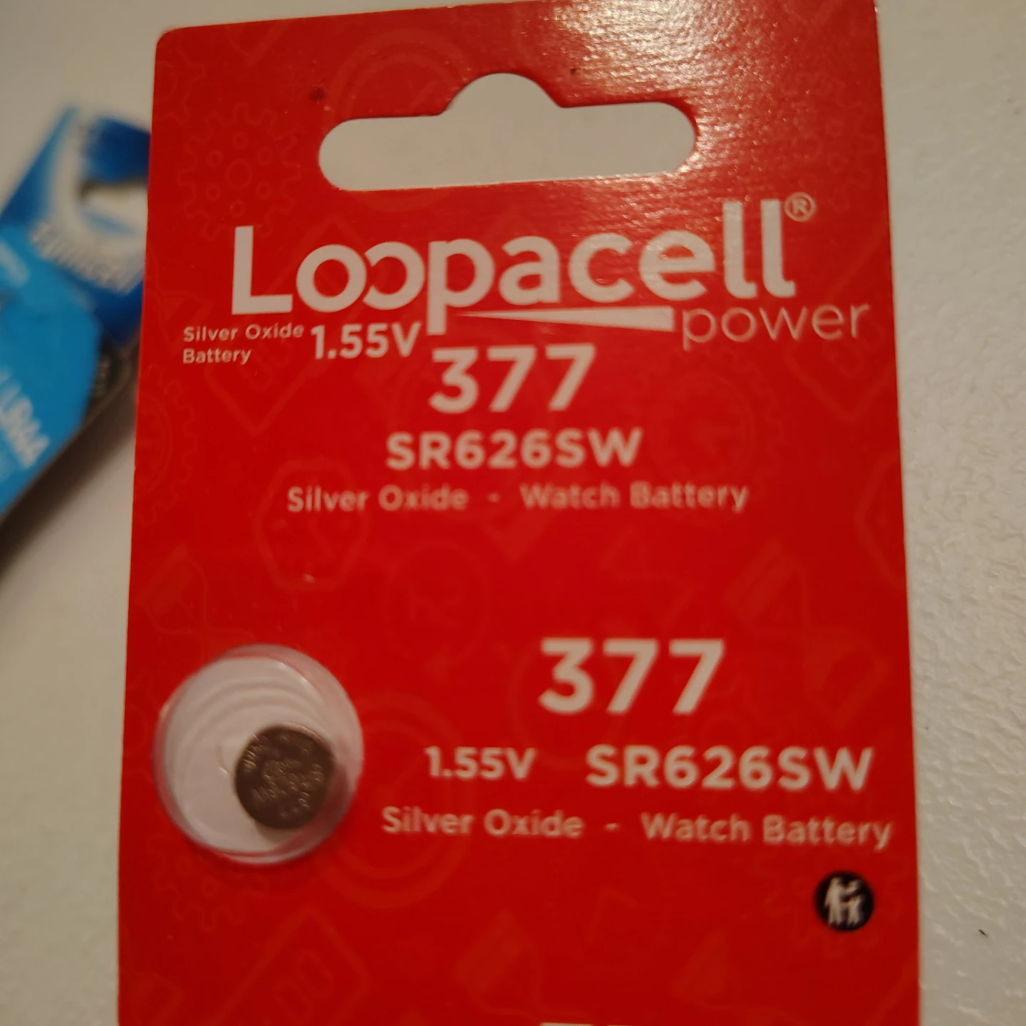 Loopacell 377 SR626SW Silver Oxide Watch Battery