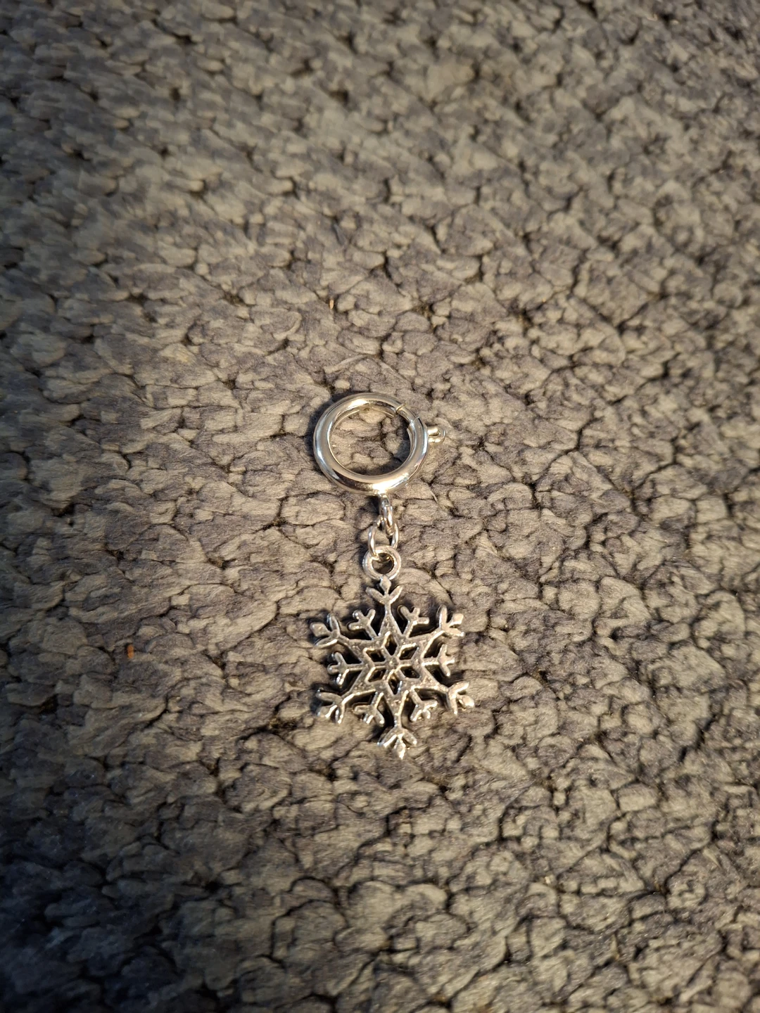 Silver Snowflake Charm